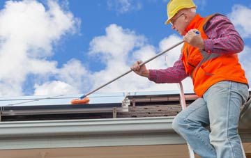 Two Burrows soft wash roof cleaning